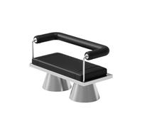 KIBONCY Juego De Comedor Industrial De Acero Inoxidable, Moderno Sofá Curvo con Sillas De Cuero For Cafetería, Elegante Mesa De Pedestal De Metal For Decoración De Bar, Salón Y Bistró(B)