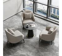 KIBONCY Juego de Mesa Centro y sofá Individual Lujo Alta Gama: 6 Combinaciones for salón Belleza, recepción Hotel, Oficina Ventas, área negociación(Set5)