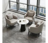 KIBONCY Juego de Mesa Centro y sofá Individual Lujo Alta Gama: 6 Combinaciones for salón Belleza, recepción Hotel, Oficina Ventas, área negociación(Set2)