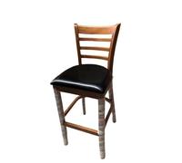 KIBONCY Juego de Mesa de Bar Vintage, Mesa Alta de Madera Maciza con Taburetes Giratorios con Respaldo, Estilo Industrial Retro para Cocina Hogar Bar Café(B)