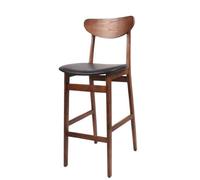 KIBONCY Juego de Mesa de Bar Vintage, Mesa Alta de Madera Maciza con Taburetes Giratorios con Respaldo, Estilo Industrial Retro para Cocina Hogar Bar Café(C)