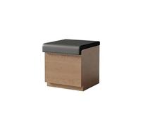 KIBONCY Juego De Mesa De Comedor Comercial De Estilo Industrial, Banco De Madera Tapizado, Mesa Cuadrada, Sillas Laterales Acolchadas For Cafetería, Bistró, Tienda De Postres, Restaurante Y Salón(C)