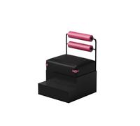 KIBONCY Juego De Mesa De Pedestal Y Sofá De Billar Industrial Moderno, Asientos De Sala De Billar De Acero Inoxidable con Respaldo Reforzado Rosa For Club, Pabellón De Deportes, Bar(C)