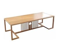 KIBONCY Juego De Mesa Y Silla De Té De Estilo Zen De Madera Maciza De Estilo Chino, Nueva Mesa for Hacer Té De Kung Fu, Mesa for Hacer Té Simple for Áreas De Oficina Y Recepción(140 * 70 * 75CM)