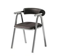 KIBONCY Juego De Mesa Y Sillas Tapizadas De Acero Inoxidable De Estilo Industrial For Cafetería, Tienda De Té con Leche, Bar, Restaurante, Salón, Muebles De Comedor Comerciales For Interiores(D)