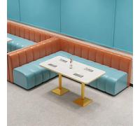 KIBONCY Juego de Muebles Catering Ligeros Lujo: Asientos Cabina, mesas for asadores, sillas for Hamburguesas y té con Leche for cafetería Occidental Restaurante Hot Pot(Set6)