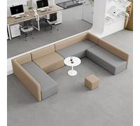 KIBONCY Juego De Salón Modular con Mesas De Centro - Mobiliario De Recepción Comercial For Oficina, Centro De Formación, Salón De Coworking - Tela Duradera, Madera Maciza(B)