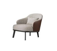 KIBONCY Juego De Sofá Moderno con Mesa, Tela Transpirable Y Piel Sintética, Patas De Madera, Tablero De Piedra For Vestíbulo De Hotel, Cafetería, Recepción De Oficina, Salón(Chair,A)