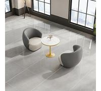 KIBONCY Juego de sofás comerciales Ligeros Cuero Lujo con Mesa y sillas, 5 Combinaciones for casa té, cafetería, Restaurante Sala Estar(Gray,Set1)