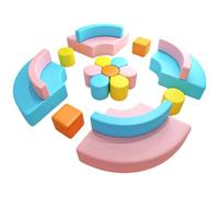 KIBONCY Juego de sofás curvos modulares Modernos, Asientos de Espuma Suave for área de Espera for jardín de Infantes, Estudio de Danza, Sala de Arte, vestíbulo y área de recepción(5)