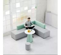 KIBONCY Juego de sofás de Oficina compactos y Modernos con Mesa de Centro, pequeños Asientos de recepción for salón, Sala de reuniones, área de Descanso Creativo, diseño contemporáneo(E)