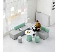 KIBONCY Juego de sofás de Oficina compactos y Modernos con Mesa de Centro, pequeños Asientos de recepción for salón, Sala de reuniones, área de Descanso Creativo, diseño contemporáneo(B)