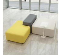 KIBONCY Juego de sofás de Tela for vestíbulo - Asientos de Ocio creativos de Forma única for Sala de Estar, Zona de recepción o Espera de Invitados - Tapicería fácil de Limpiar y Estructura sólida(E)