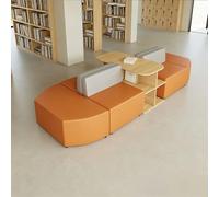 KIBONCY Juego de sofás modulares Modernos, Juego de Asientos Tipo Banquete Modular, for Sala de Estudio, Centro de Asientos de salón de Tela Moderno for librería y vestíbulo(B)