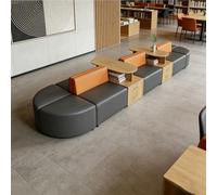 KIBONCY Juego de sofás modulares Modernos, Juego de Asientos Tipo Banquete Modular, for Sala de Estudio, Centro de Asientos de salón de Tela Moderno for librería y vestíbulo(D)