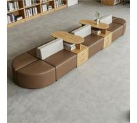 KIBONCY Juego de sofás modulares Modernos, Juego de Asientos Tipo Banquete Modular, for Sala de Estudio, Centro de Asientos de salón de Tela Moderno for librería y vestíbulo(F)