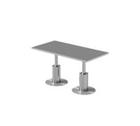 KIBONCY Juego Moderno De Mesa De Comedor Y Sillas De Acero Inoxidable For Cafetería, Sofá De Bistró De Estilo Industrial, Banco, Muebles Minimalistas De Metal, Colección De Asientos For Salón(F)