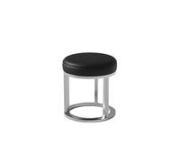 KIBONCY Juego Moderno De Mesa Y Taburete De Bistró Industrial De Acero Inoxidable, Asientos Minimalistas De Metal Plateado For Cafetería, Tienda De Té con Leche, Salón De Gimnasio, Banco De Pared(C)