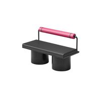 KIBONCY Juego Moderno De Sofá Y Silla De Bistró con Cabina Circular Industrial, Asientos De Pub De Acero Inoxidable Negro con Respaldo Reforzado Rosa For Discoteca, Gimnasio, Cafetería(B)