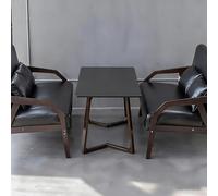 KIBONCY Juegos De Mesas Y Sillas De Cafetería, Sofás Retro for Bar Y Taberna, Negociación Comercial, Recepción De Ocio Y Sillas De Madera Maciza for Hoteles(Set 2)