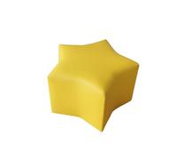 KIBONCY Kids Sofa Stool Set, Star Moon Shaped Soft Cushioned Irregular Seating for Kindergarten/Playroom, Soft-Padded Furniture Children's(Brass)