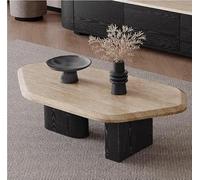KIBONCY La Mesa de Centro de Piedra Natural de Cueva es Ligera y Lujosa, una Mesa de Centro Minimalista de Forma Especial for Salas de Estar pequeñas.(126 * 70 * 35cm)