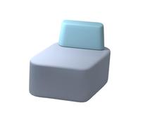 KIBONCY Light Blue & Gray Modular Office Sofa Set,Reconfigurable System Stain-Resistant Seating for Hospitality(100x60cm)