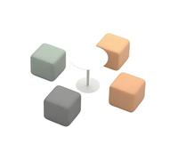 KIBONCY Lightweight Modular Cube Seating Set, Easy-to-Rearrange Chairs PU Leather Upholstered Ottomans & for Home & Commercial Spaces(I)