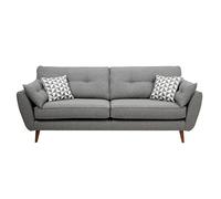 KIBONCY Loveseat Sofa, Mid Century Modern Decor Love Seat Sofas and Couches Comfy Linen with Spring Cushion, Solid Wood Frame, for Bedroom(3,1.6m)