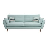 KIBONCY Loveseat Sofa, Mid Century Modern Decor Love Seat Sofas and Couches Comfy Linen with Spring Cushion, Solid Wood Frame, for Bedroom(2,0.9m)