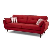 KIBONCY Loveseat Sofa, Mid Century Modern Decor Love Seat Sofas and Couches Comfy Linen with Spring Cushion, Solid Wood Frame, for Bedroom(4,2.2m)