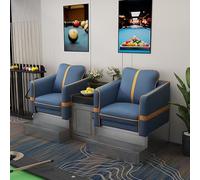 KIBONCY Luxury Billiard Hall Sofas Booths Set Upholstered Viewing Chair with Side Table Heavy-Duty Game Room Seating for Pool(D)