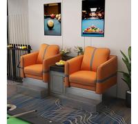 KIBONCY Luxury Billiard Hall Sofas Booths Set Upholstered Viewing Chair with Side Table Heavy-Duty Game Room Seating for Pool(G)