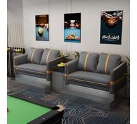 KIBONCY Luxury Billiard Hall Sofas Booths Set Upholstered Viewing Chair with Side Table Heavy-Duty Game Room Seating for Pool(C)
