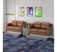 KIBONCY Luxury Billiard Room Viewing Couch Set, Heavy-Duty Upholstered Pool Hall Seating, Modern Game Sofa with Metal Footrest(C)