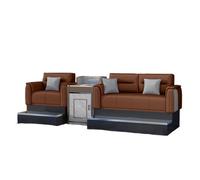 KIBONCY Luxury Ingot-Style Billiard Lounge Chair, High-End Leather Upholstered Game Seat with Stable Metal Frame, Comfortable Spectator Seating for Pool Hall(D)