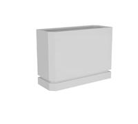 KIBONCY Maceta Rectangular Grande De Metal: Jardinera Alargada For Patio O Porche, Diseño Moderno For Plantas, Flores Y Jardín. Empalmada(B100CM)