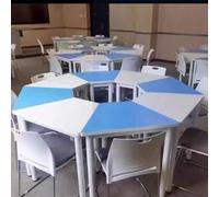 KIBONCY Mesa de conferencias móvil con Ruedas silenciosas for capacitación, Moderna Mesa Plegable abatible, mesas de reuniones con Ruedas, Ideal for seminarios de Oficina.(A4)