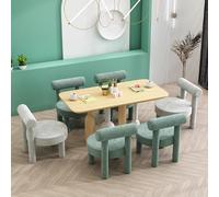 KIBONCY Mesa de Madera Maciza for Juguetes, Escritorio Creativo, mesas for jardín de Infancia, Centro de formación, vestíbulo, Sala de Espera(A5)