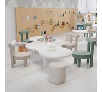 KIBONCY Mesa de Madera Maciza for Juguetes, Escritorio Creativo, mesas for jardín de Infancia, Centro de formación, vestíbulo, Sala de Espera(A3)