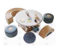 KIBONCY Mesa Suspendida De Suelo For Oficina De Ventas, Juego De Mesa De Madera Maciza con Forma Especial For Jardín De Infancia(A4)