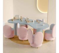 KIBONCY Mesa Suspendida De Suelo For Oficina De Ventas, Juego De Mesa De Madera Maciza con Forma Especial For Jardín De Infancia(A1)