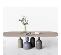 KIBONCY Mesa Suspendida De Suelo For Oficina De Ventas, Juego De Mesa De Madera Maciza con Forma Especial For Jardín De Infancia(A5)