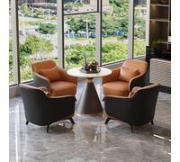 KIBONCY Mesa y Silla de recepción de Lujo Ligeras y Elegantes for Oficina, reuniones, balcón, Muebles de Ocio(C,70cm)