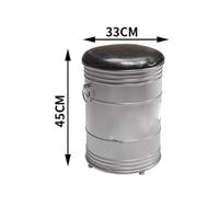 KIBONCY Mesas De Olla Caliente Acero Inoxidable, Bidones Aceite Estilo Industrial, Barbacoa, Mesa Comedor For Acampar Al Aire Libre Y Combinaciones Sillas(B3)