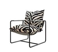 KIBONCY Mid-Century Accent Chair, Modern with Wood Armrests Armchair Lounge with Metal Legs for Living Room Bedroom(C)