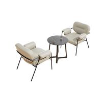 KIBONCY Mid-Century Accent Chair, Office Kitchen Nordic Dining Arm Luxury Salon Minimalist Comfortable for Study Room Bedroom(5)