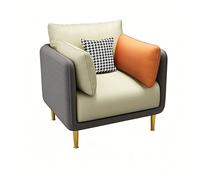 KIBONCY Mid Century Comfy Armchair, Single-Seater Sofa Couch, Contemporary Lounge Accent Side Armchair Upholstered, for Living Room, Office(C)