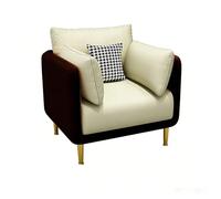 KIBONCY Mid Century Comfy Armchair, Single-Seater Sofa Couch, Contemporary Lounge Accent Side Armchair Upholstered, for Living Room, Office(A)