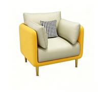 KIBONCY Mid Century Comfy Armchair, Single-Seater Sofa Couch, Contemporary Lounge Accent Side Armchair Upholstered, for Living Room, Office(D)